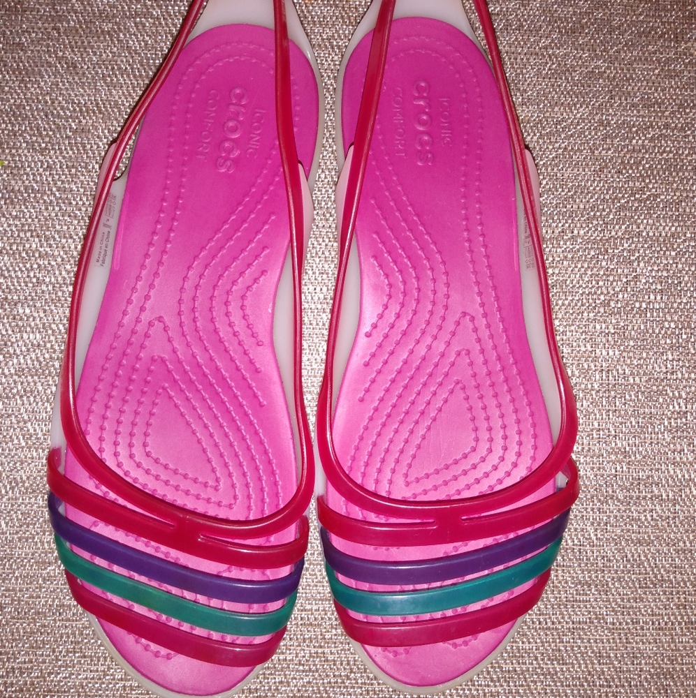 🆕 Crocs Pink Strap Sandal